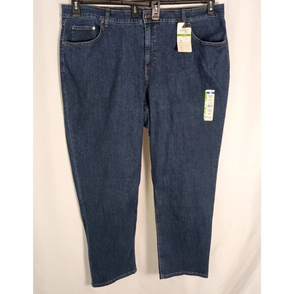 Terra & Sky Plus Jeans 24W Tummy Control Mid Rise Straight Leg Stretch NWT - Picture 1 of 9